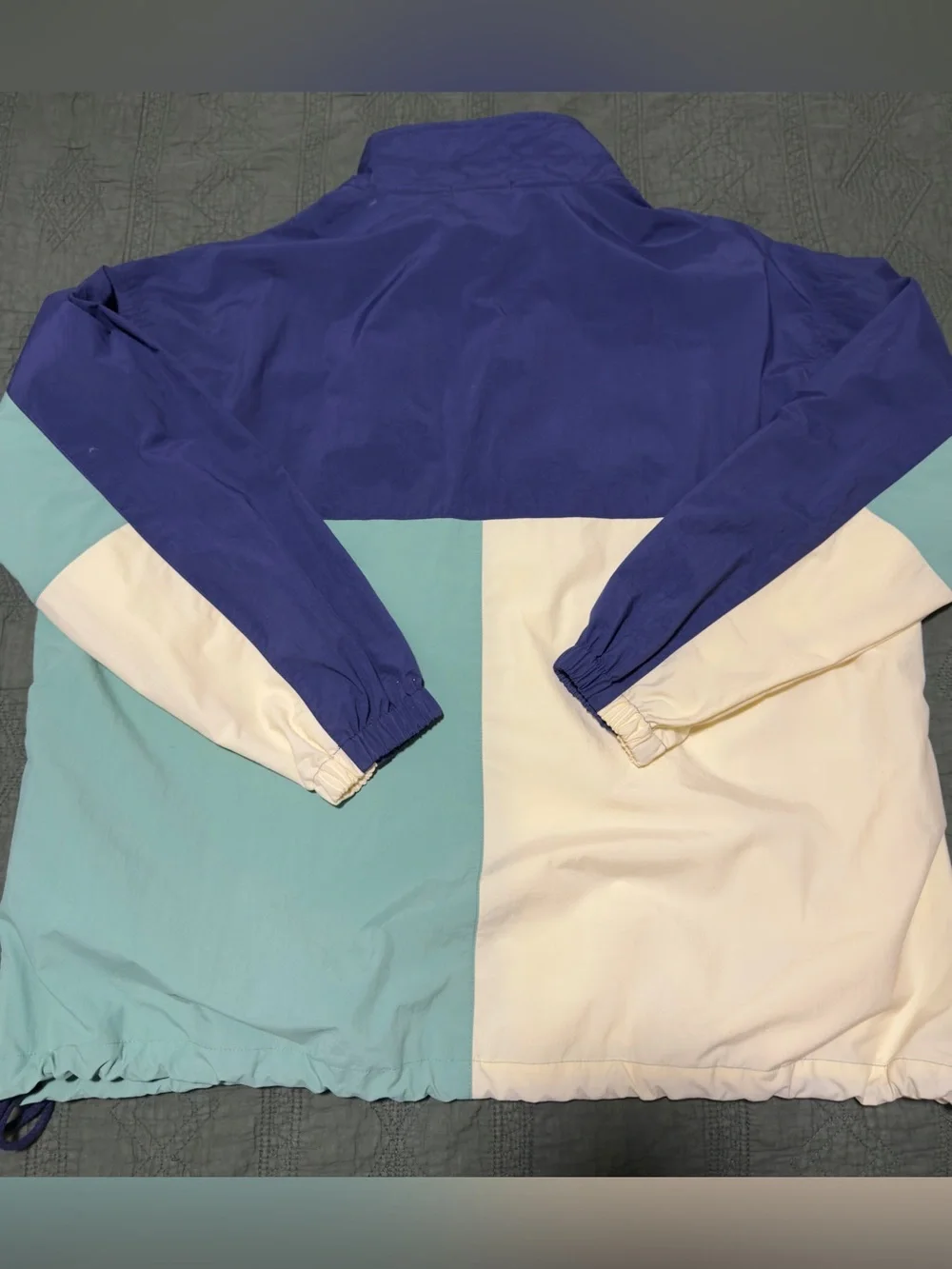 Vintage IZOD Island Tropic Colorblock Windbreaker XL NWT